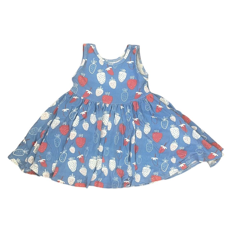 Vivie & Ash (4T) Strawberry Twirly Dress